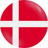 Denmark flag in circle